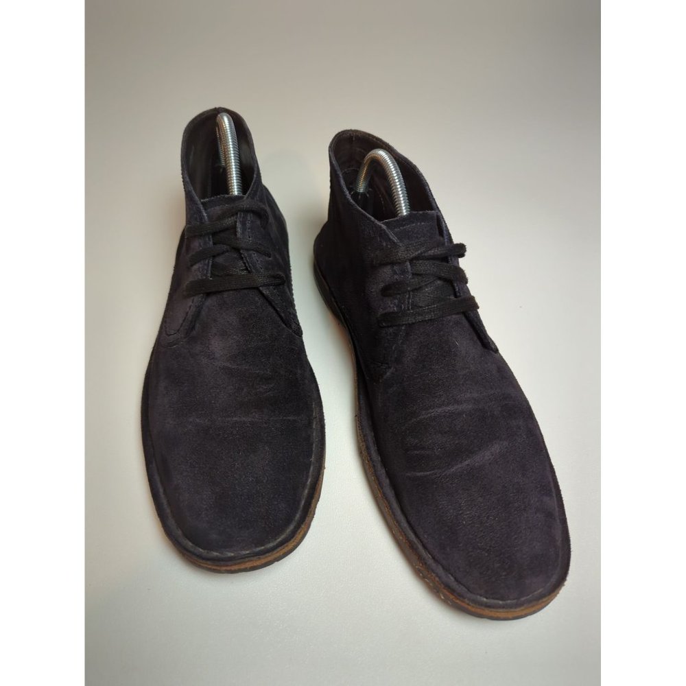 John Varvatos Men's Black Suede Leather Lace-up Chukka Ankle Boot Size 9.5